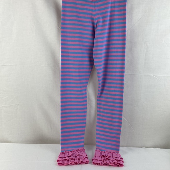 NWT Matilda Jane La La Land Legging Size 10 Girls Pants Pink & Blue Stripe’s NEW - Picture 8 of 12